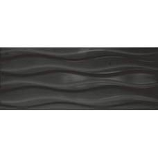 Плитка настенная 20x50 Элегия 1Т черный